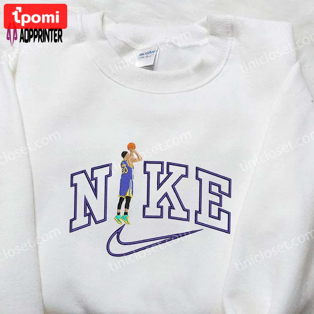 Steph curry x nike embroidered sweatshirt golden state warriors nba sport shirt Embroidered Shirt