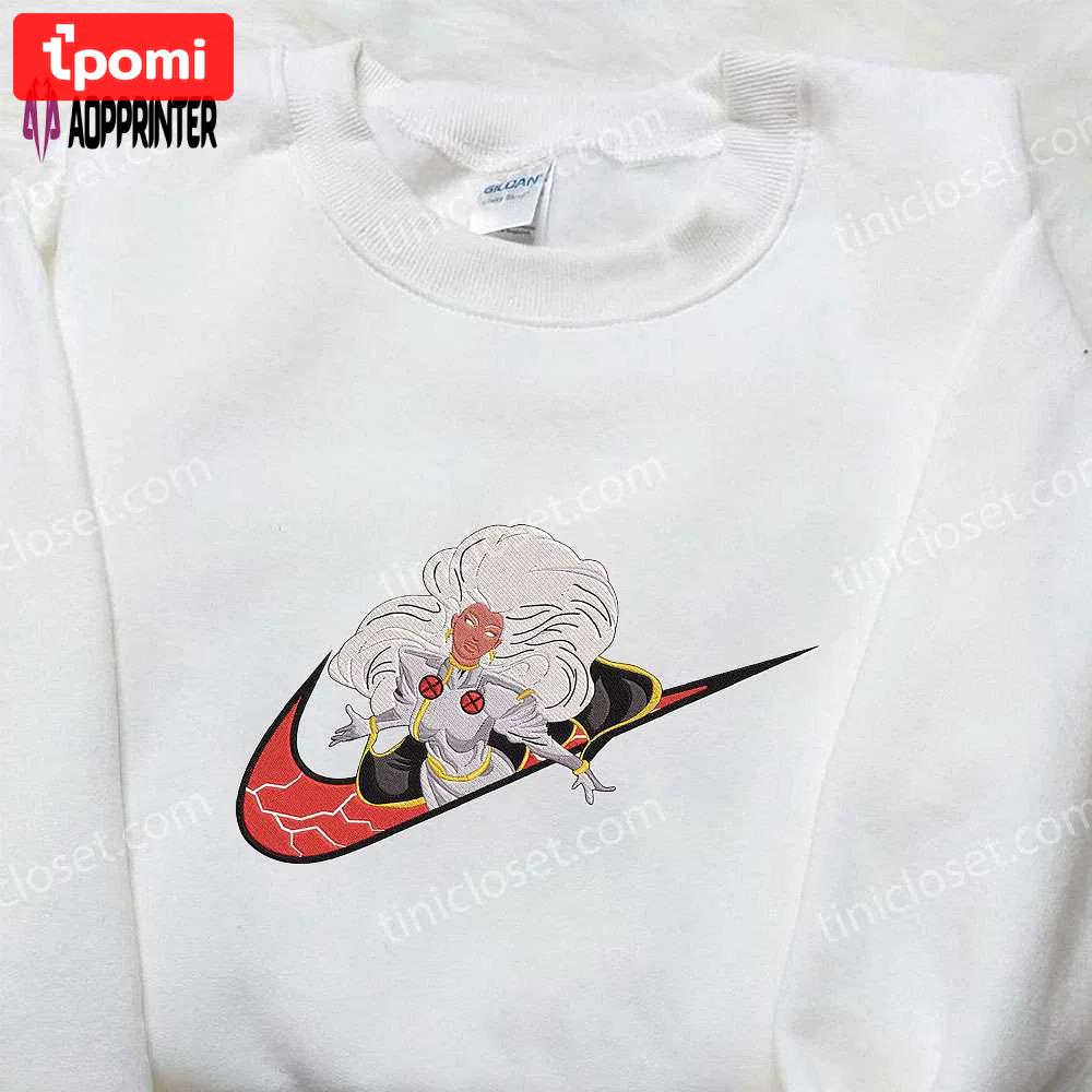 Storm figpin x nike embroidered hoodie xmen & nike inspired shirt Embroidered Shirt