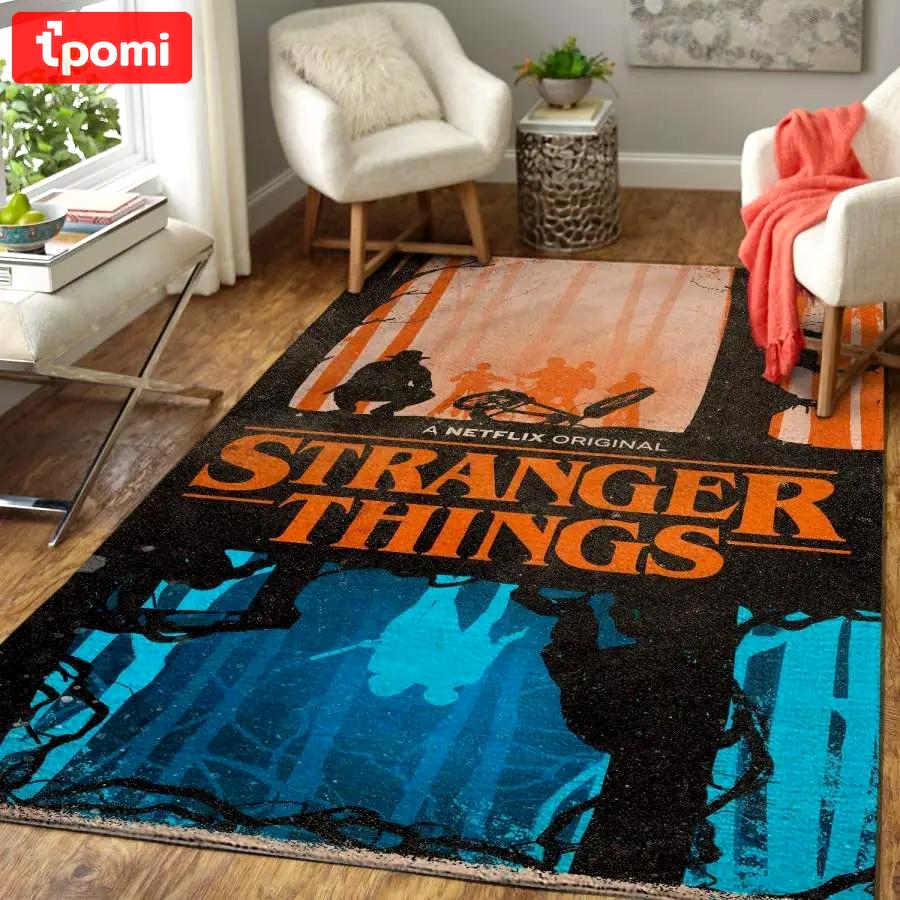 Stranger things area rug living room rug home decor movie ofd 191014 Rectangle Rug
