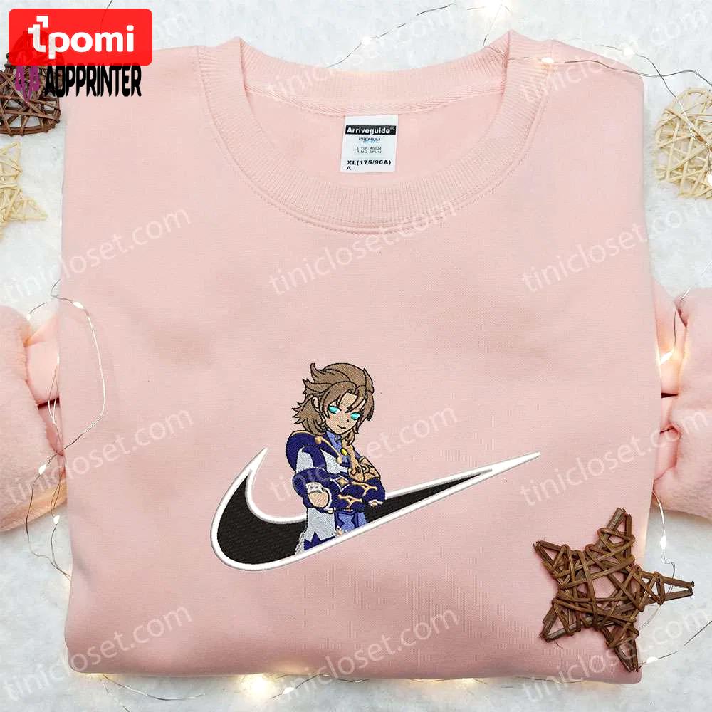 Stylish albedo x nike embroidered shirt genshin impact & nike inspired designs Embroidered Shirt