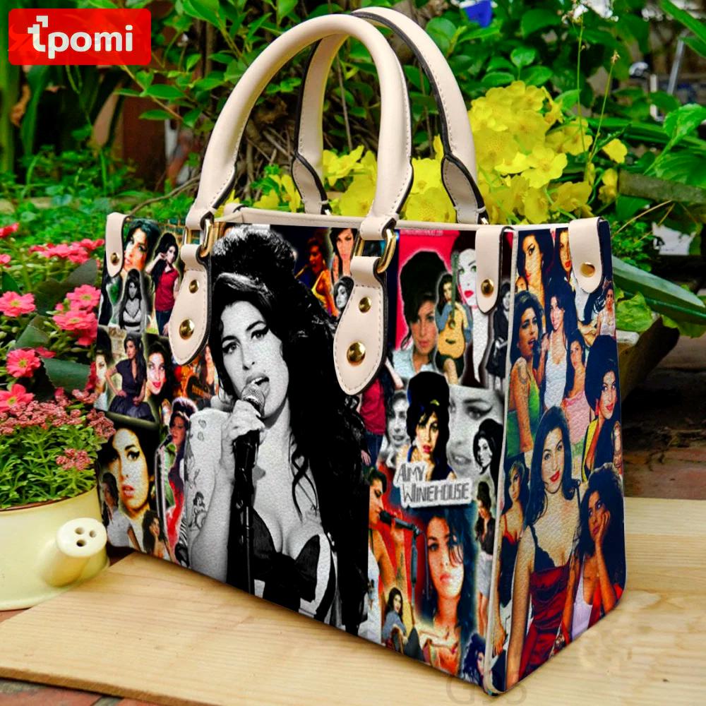 Stylish amy winehouse leather hand bag gift for women’s day: perfect women s day gift g95 3629 Women Leather Hand Bag