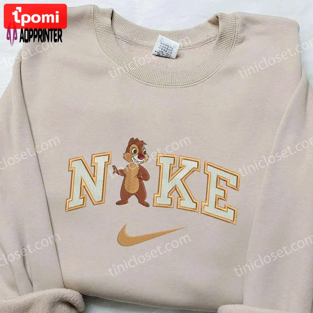 Stylish chip x nike & chip ‘n dale embroidered shirts – customizable nike apparel Embroidered Shirt