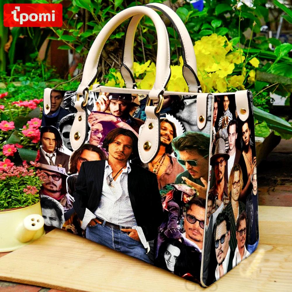 Stylish johnny depp love 1g hand bag gift for women’s day gift for women s day g95 77 Women Leather Hand Bag