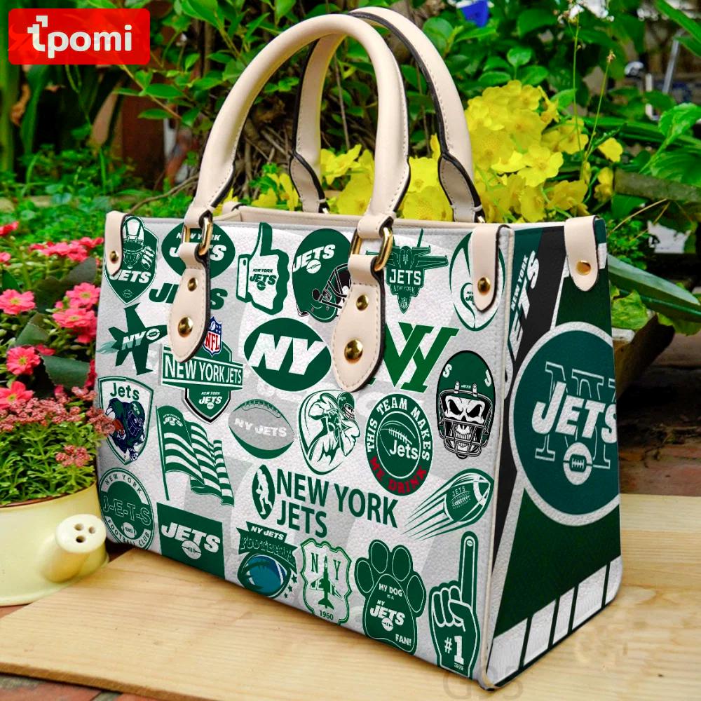 Stylish new york jets leather handbag: perfect women s day gift – g95 3425 Women Leather Hand Bag