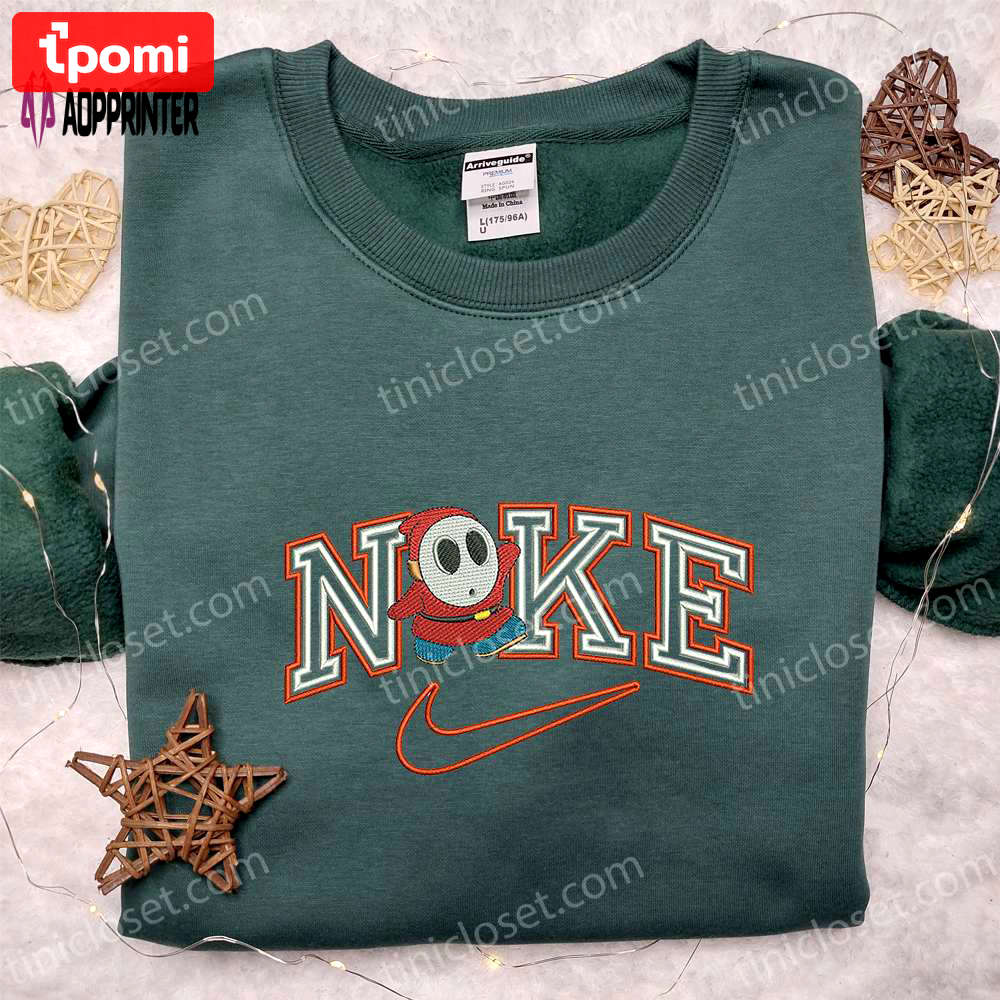 Super mario michael myers x nike embroidered hoodie & shirt: best halloween gift ideas Embroidered Shirt