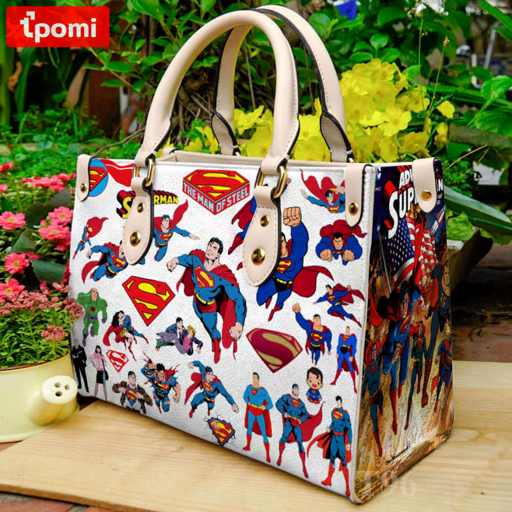 Superman 1 leather handbag gift for women 498 Women Leather Hand Bag