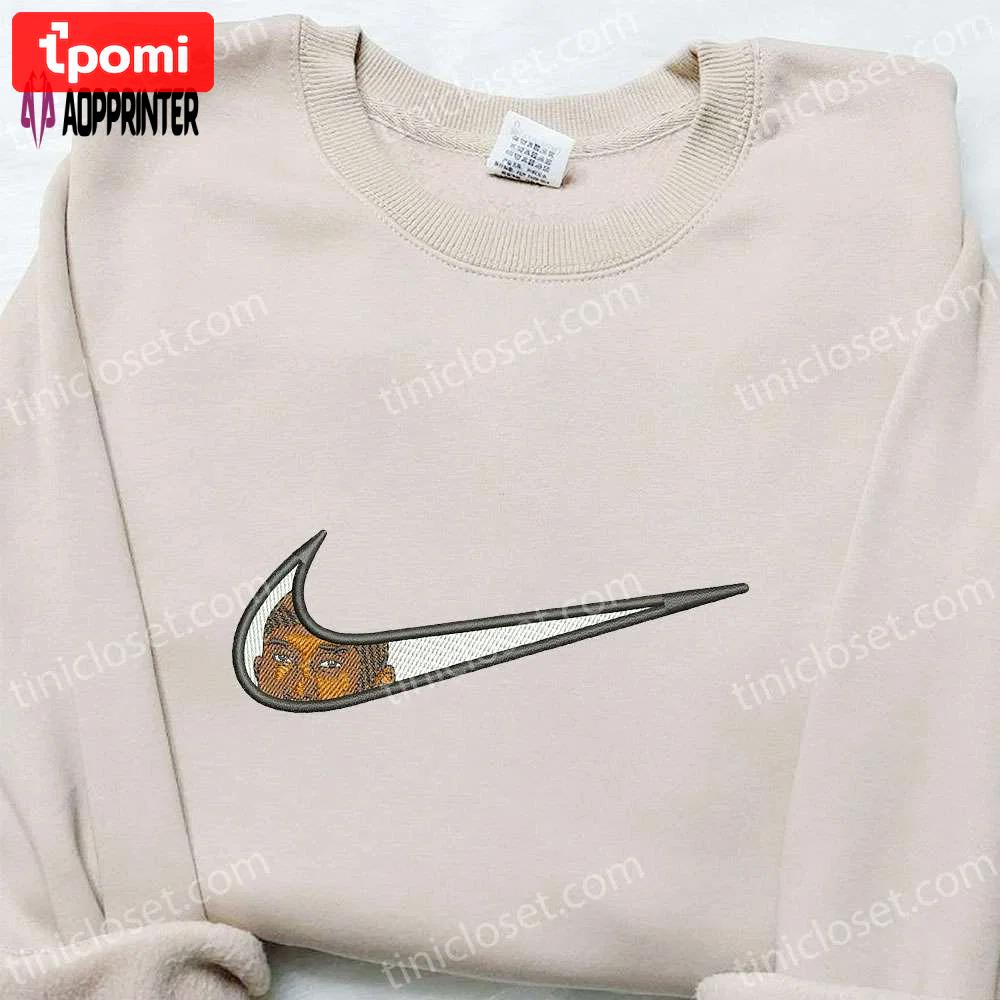 Swoosh x kobe bryant sport embroidered sweatshirt – nba shirt best gift ideas for family Embroidered Shirt