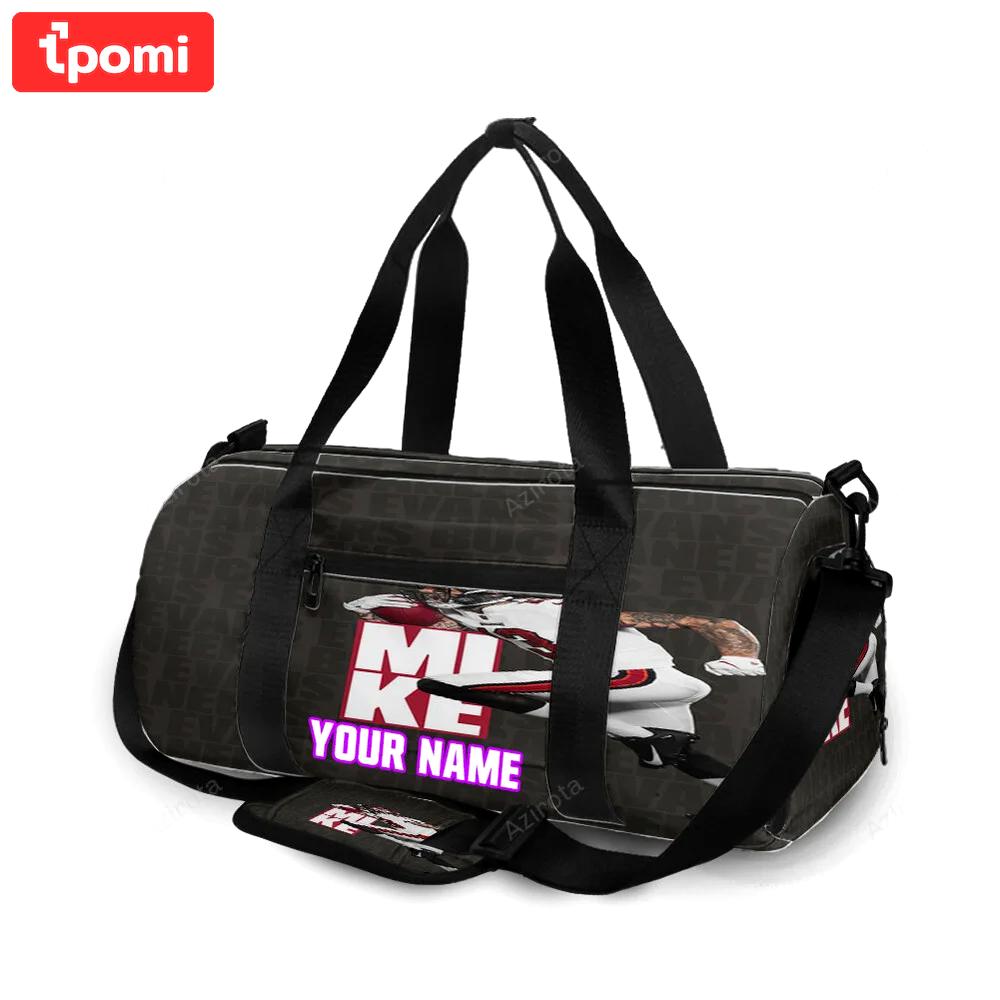 Tampa bay buccaneers mike evans2 personalized name travel bag gym bag 107 Travel Bag