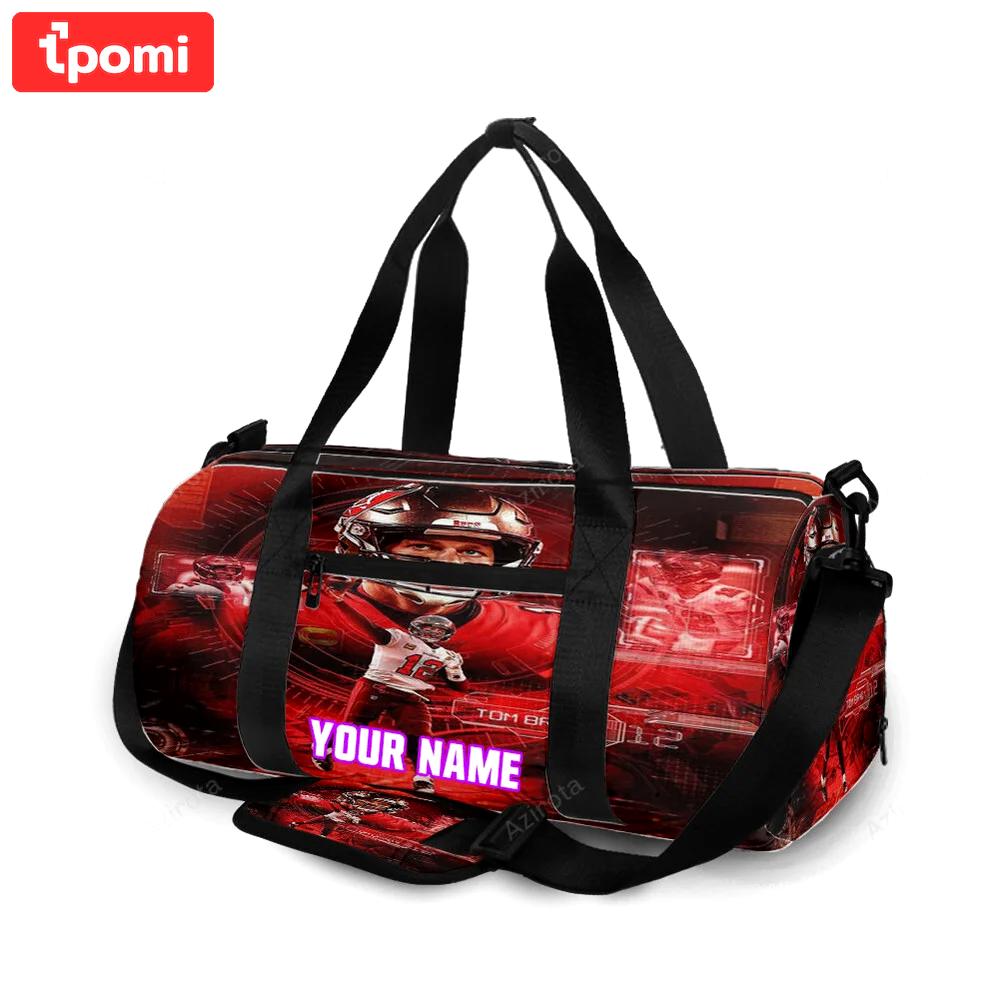 Tampa bay buccaneers tom brady6 personalized name travel bag gym bag 1683 Travel Bag