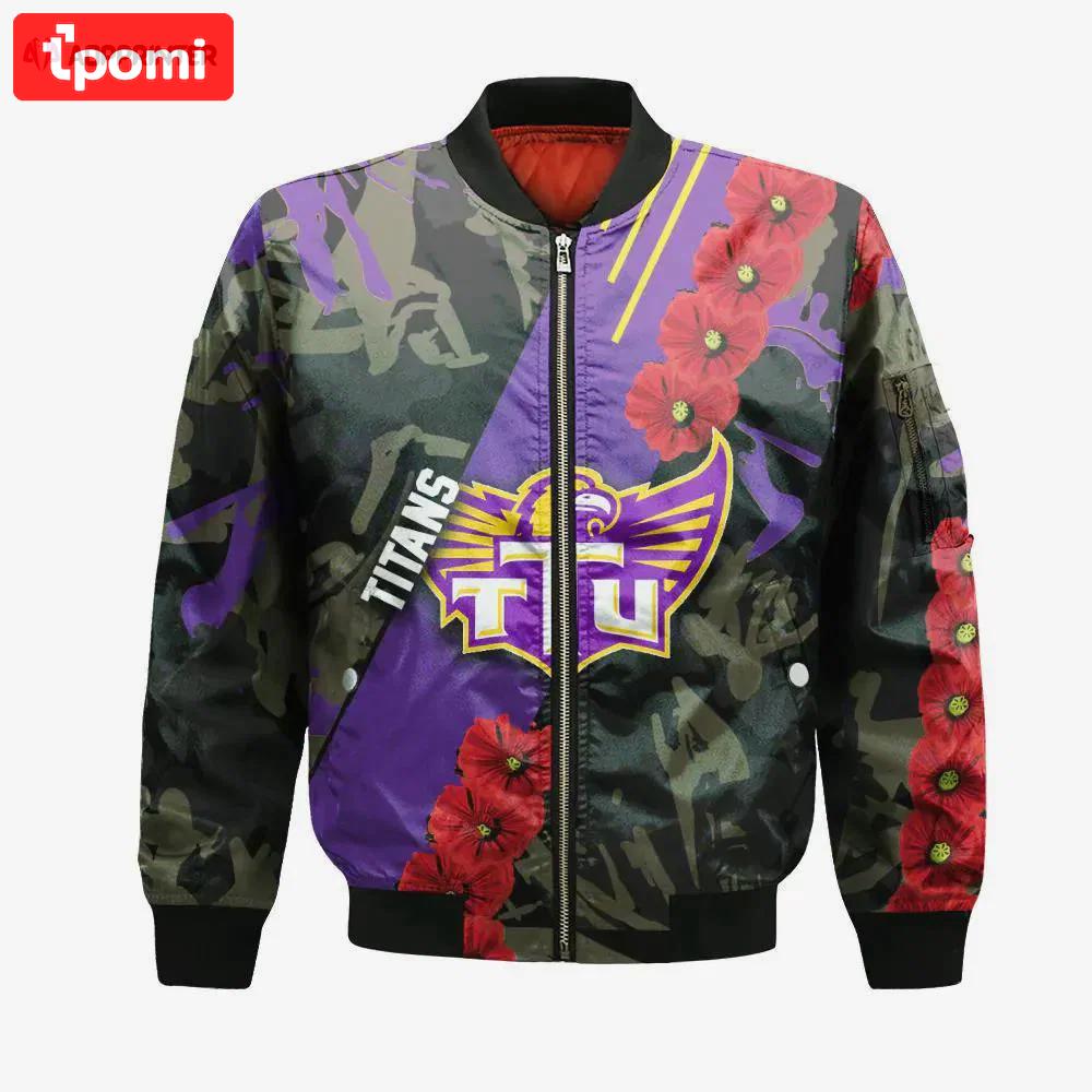 Tennessee titans bomber jacket 3d printed sport style keep go on Bomber Jacket