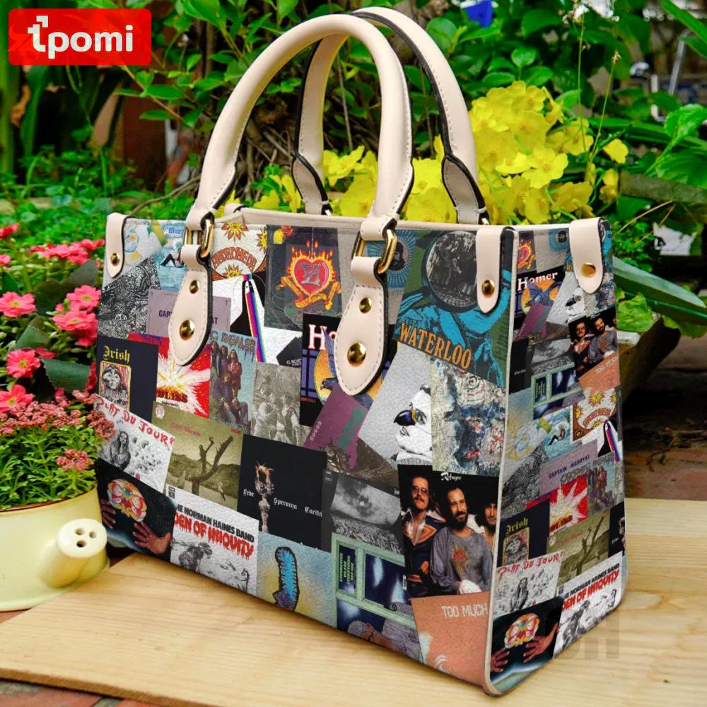 The canterbury scene leather bag for women gift 1585 Women Leather Hand Bag