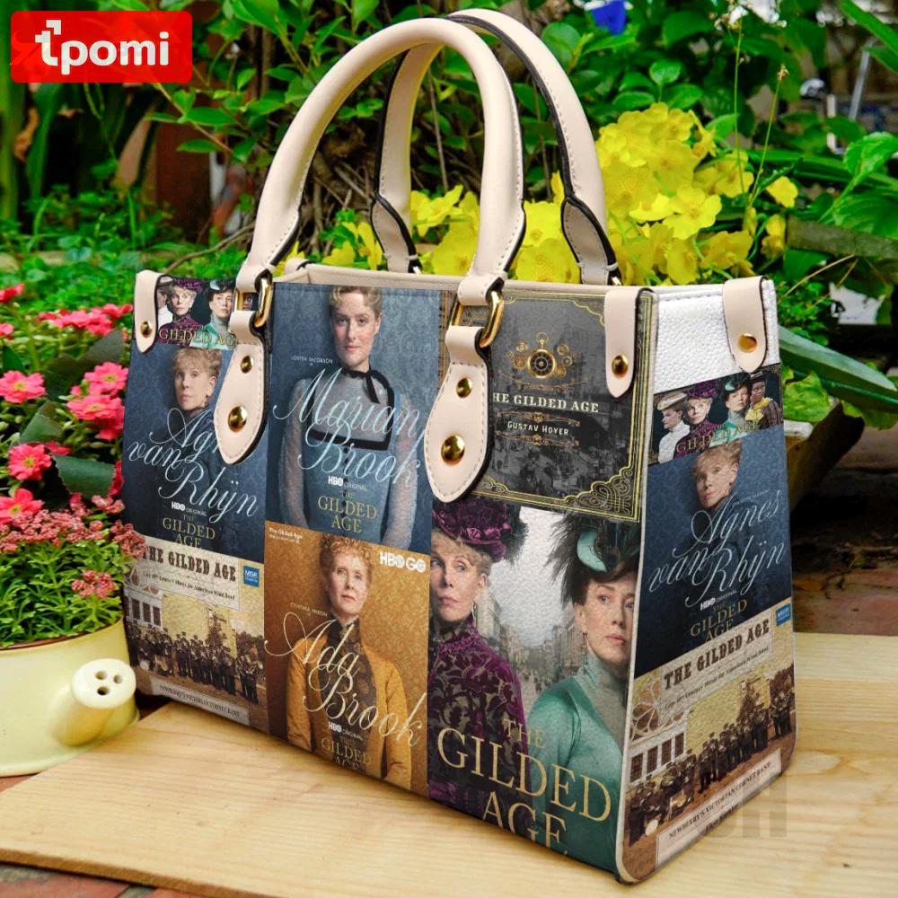 The gilded age  leather bag for women gift 1550 Women Leather Hand Bag