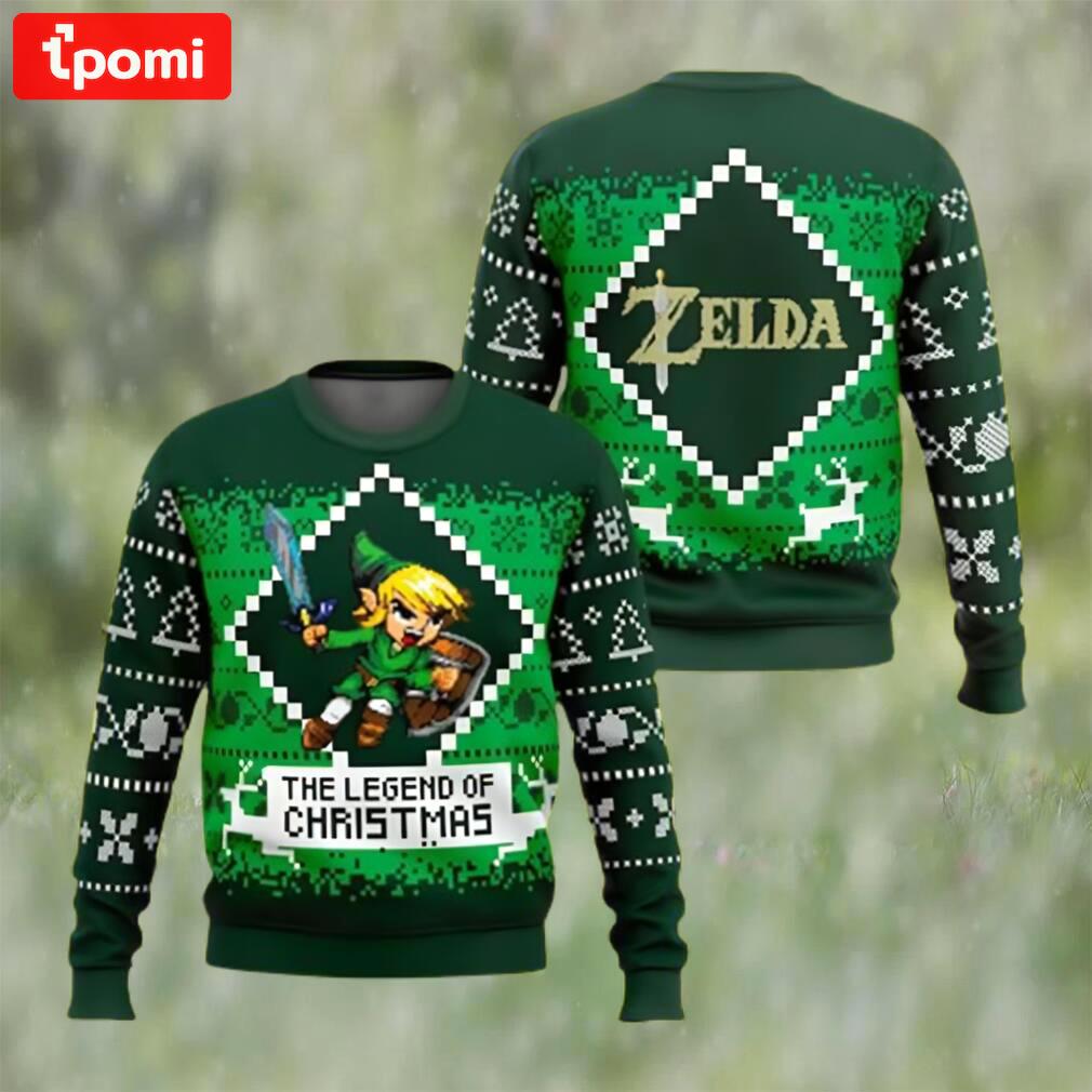 The legend of christmas zelda ugly christmas sweater majora?s ugly sweater Christmas Ugly Sweater