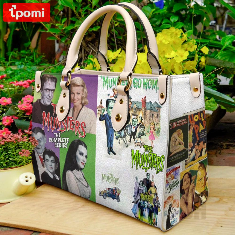 The munsters tv show leather bag for women gift 1295 Women Leather Hand Bag