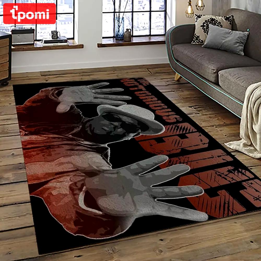 The notorious b.i.g. rapper hiphop music rap carpet area rug home decor gift for fans gift for friends big7 Rectangle Rug