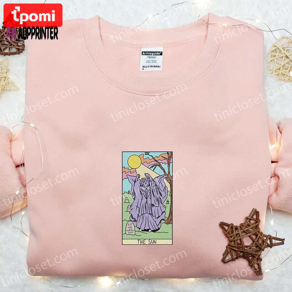 The sun tarot hocus pocus shirt & custom hoodie: best family gift ideas Embroidered Shirt
