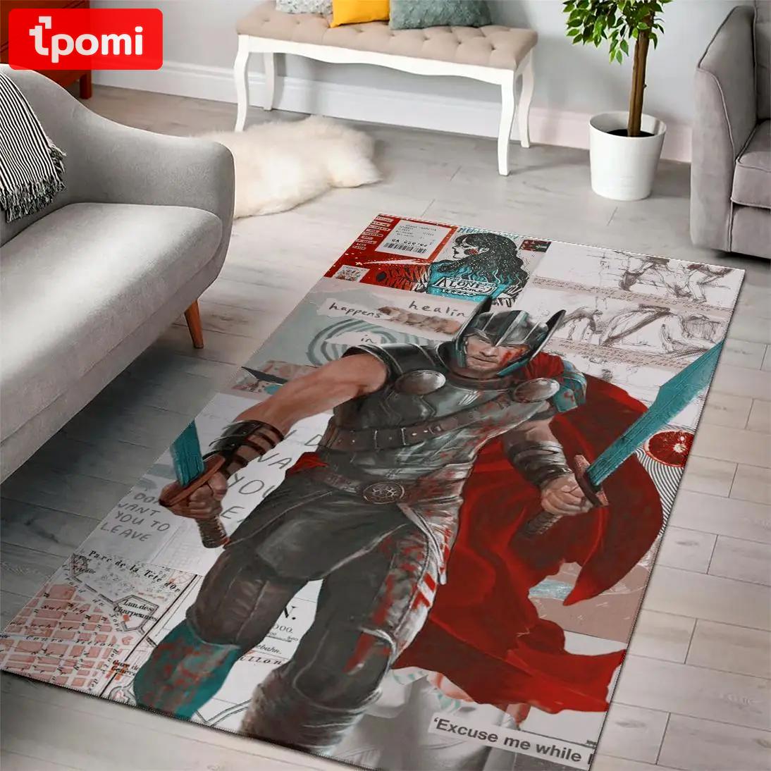 Thor marvel movies area rugs living room carpet rug regtangle carpet floor decor home decor Rectangle Rug