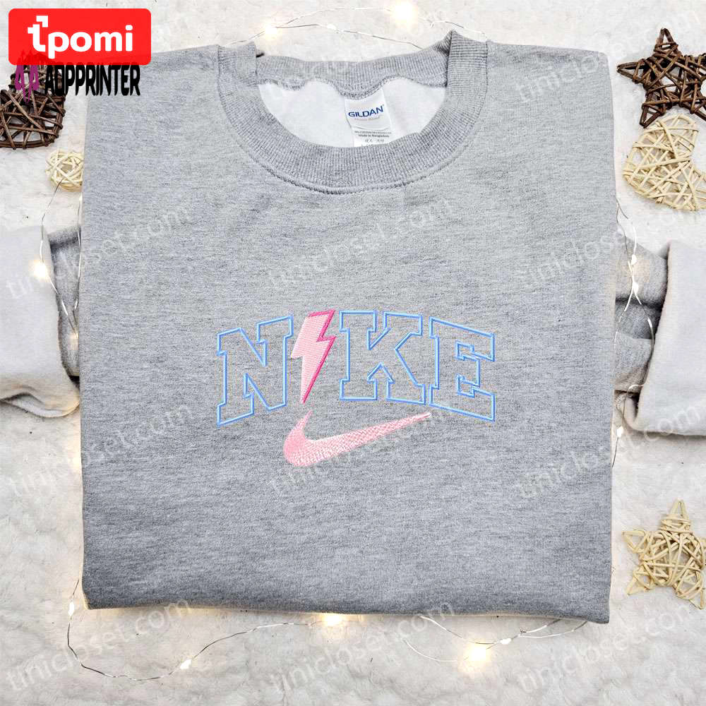 Thunder x nike embroidered sweatshirt nike inspired shirt best birthday gift ideas Embroidered Shirt