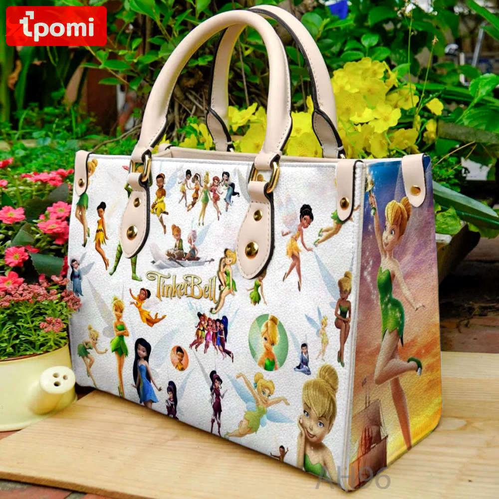 Tinker bell leather handbag gift for women 4140 Women Leather Hand Bag