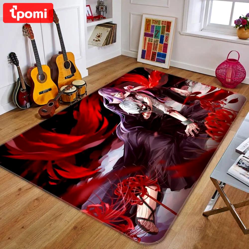 Tokyo ghoul anime 23 area rug living room and bed room rug rug regtangle carpet floor decor home decor Rectangle Rug
