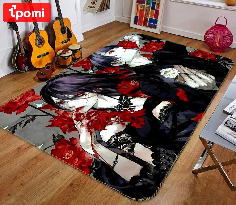 Tokyo ghoul anime 32 area rug living room and bed room rug rug regtangle carpet floor decor home decor Rectangle Rug