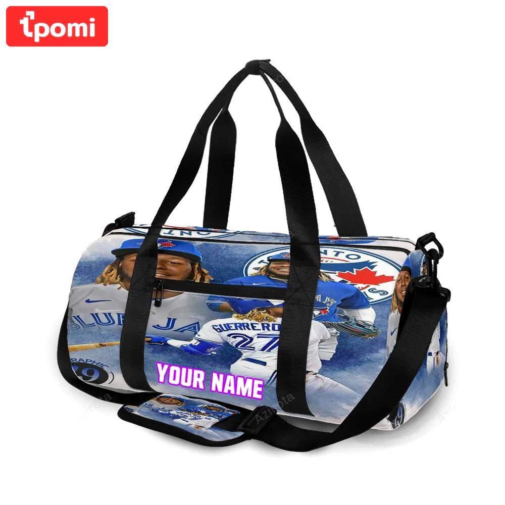 Toronto blue jays vladimir guerrero jr4 personalized name travel bag gym bag 2497 Travel Bag