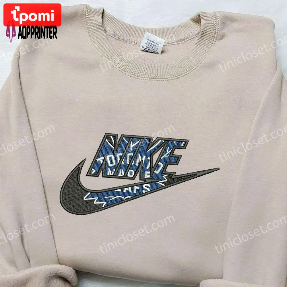 Toronto raptors x nike embroidered hoodie & shirts: nba sport team & nike inspired gear Embroidered Shirt