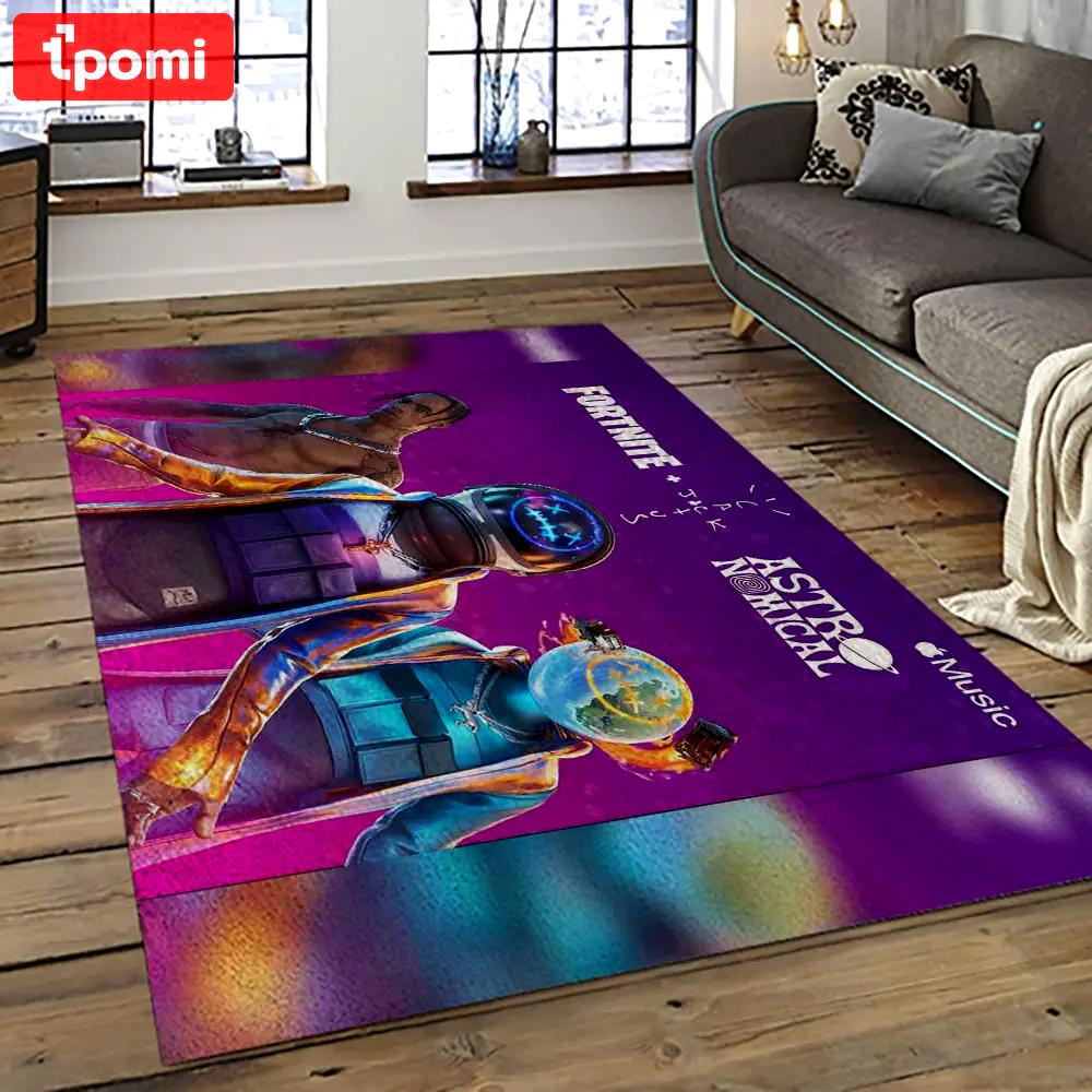 Travis scott rapper hiphop music retangle carpet area rug home decor best gift for fan and friends tst23 Rectangle Rug