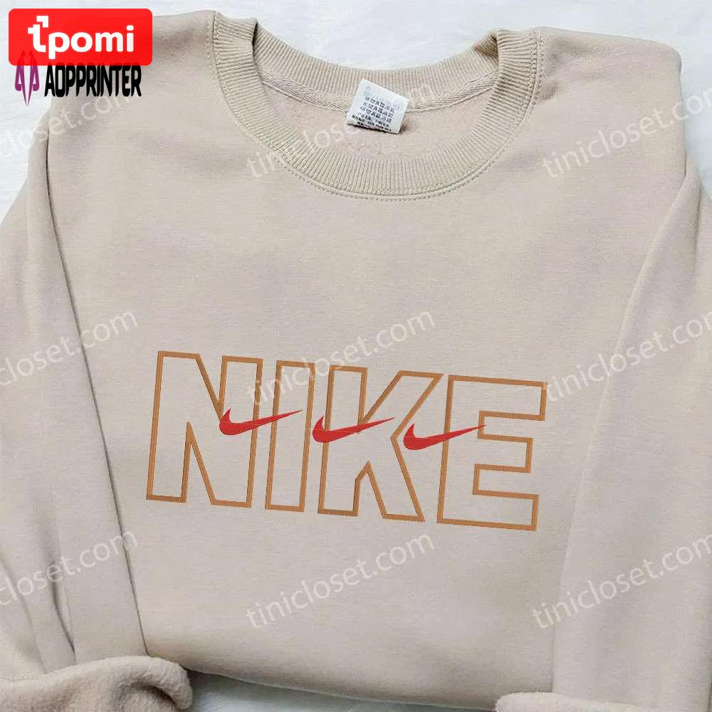 Triple outline x nike: embroidered hoodie & shirt – best birthday gift ideas Embroidered Shirt