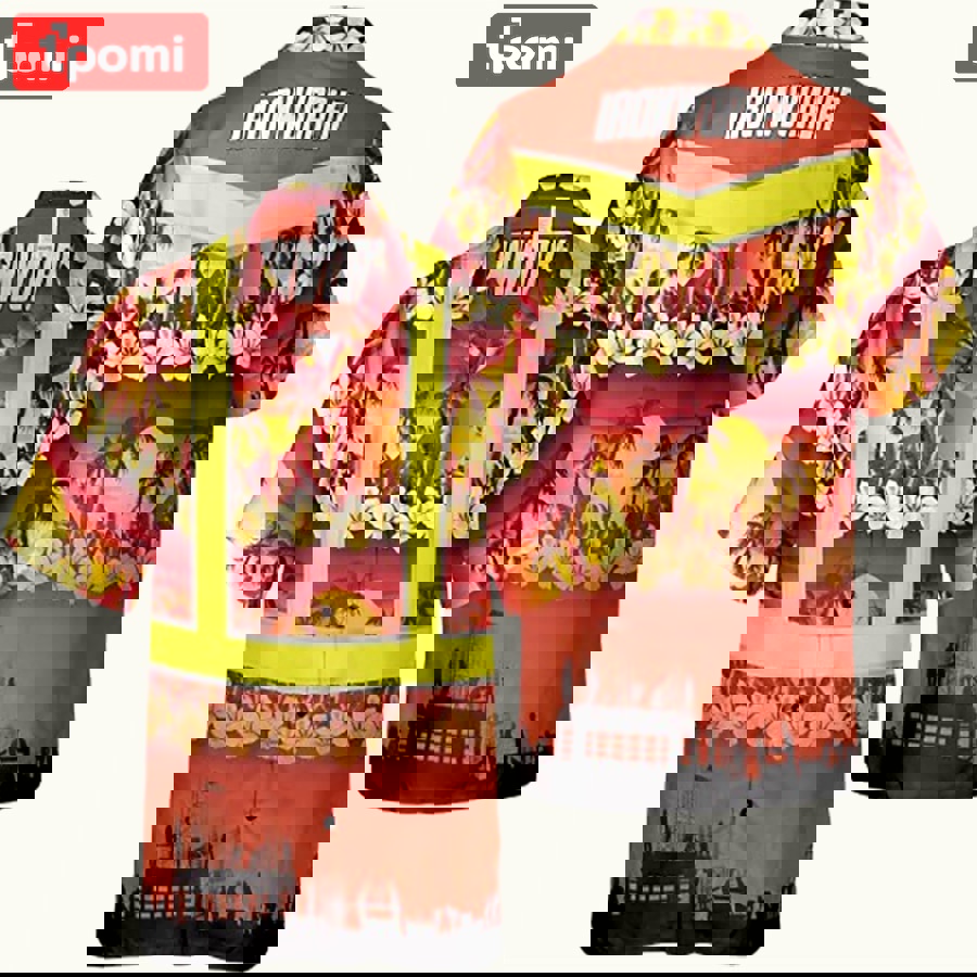 Tropical ironworker hawaiian shirt Hawaii Shirt Shorts & Flip Flops