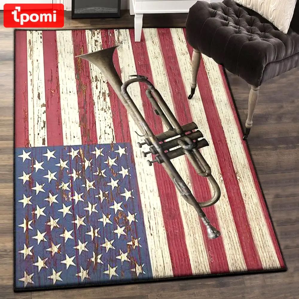 Trumper area rugs for living room, old trumpet gs cl rug Rectangle Rug