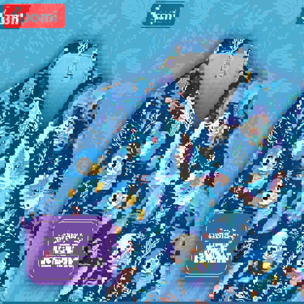 Vaporeon button up shirt  water pokemon hawaiian shirt Hawaii Shirt Shorts & Flip Flops