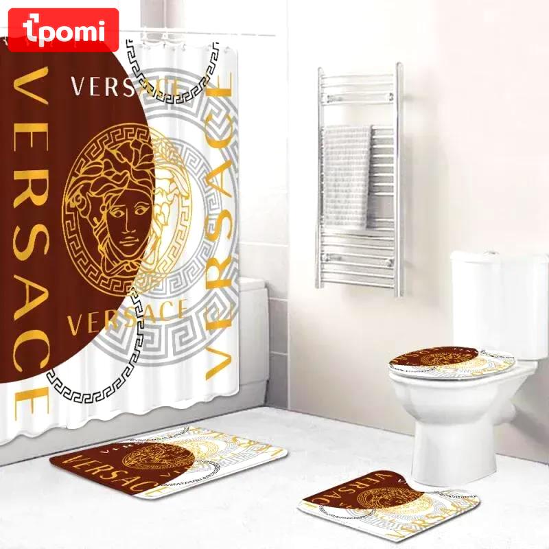 Versace bathroom set luxury fashion brand hypebeast bath mat home decor Bathroom Set
