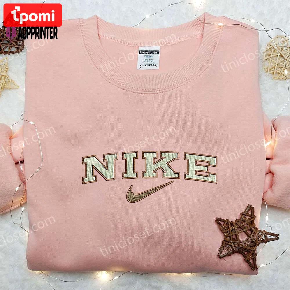 Vintage nike embroidered sweatshirt: unique nike inspired shirt perfect family gift Embroidered Shirt