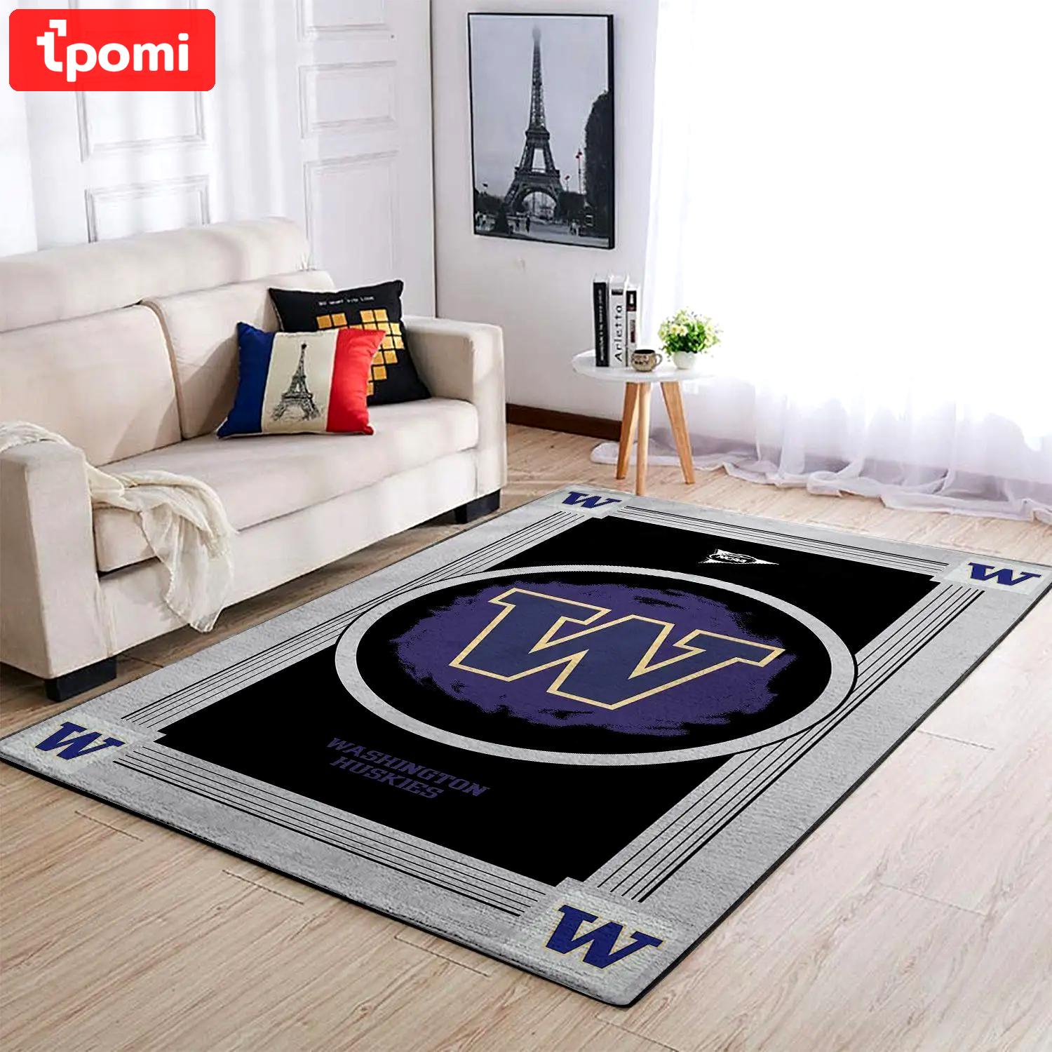 Washington huskies area rugs ncaa living room carpet 20030371 rug regtangle 2 Rectangle Rug