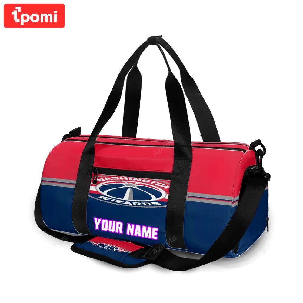 Washington wizards blue red1 personalized name travel bag gym bag 2584 Travel Bag