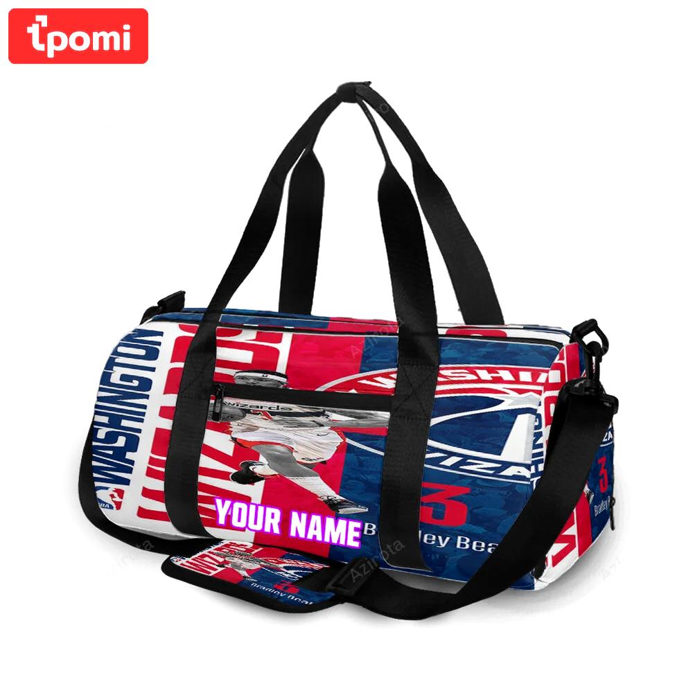 Washington wizards bradley beal3 personalized name travel bag gym bag 2447 Travel Bag