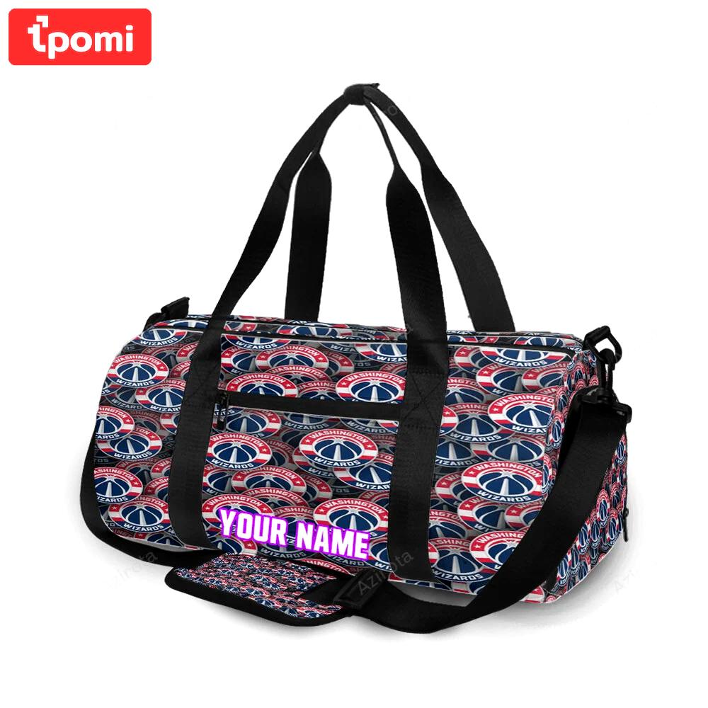 Washington wizards3 personalized name travel bag gym bag 2637 Travel Bag
