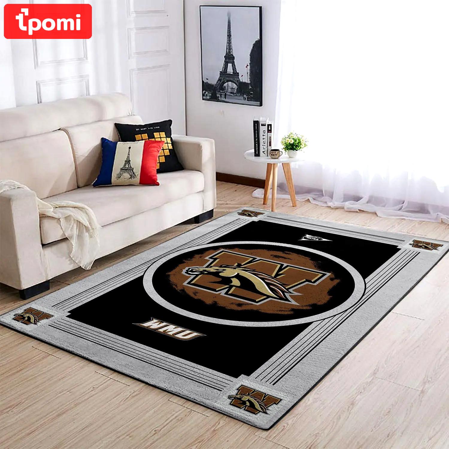 Western michigan broncos area rugs ncaa living room carpet 200303127 2 Rectangle Rug