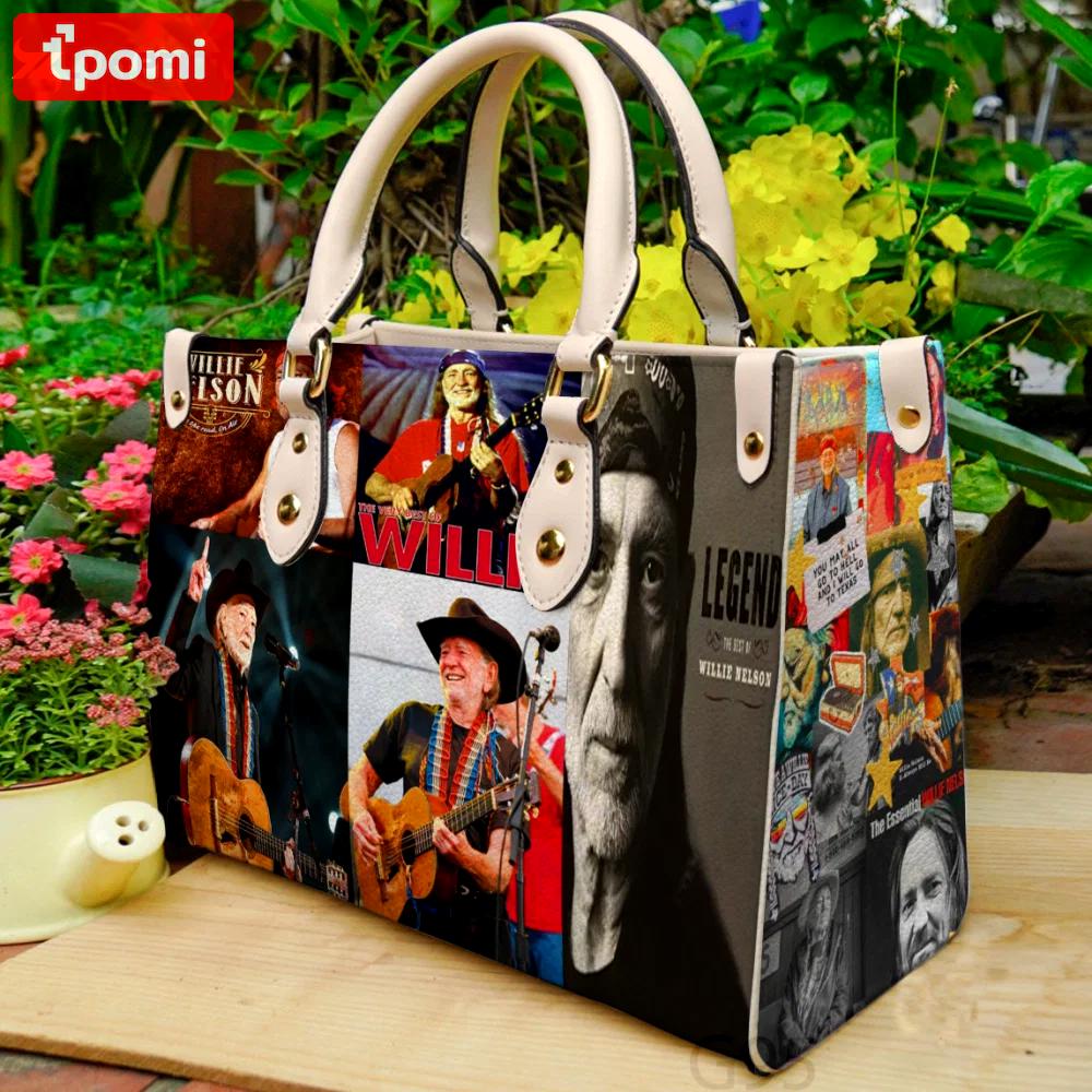 Willie nelson 1 leather bag for women gift 1931 Women Leather Hand Bag