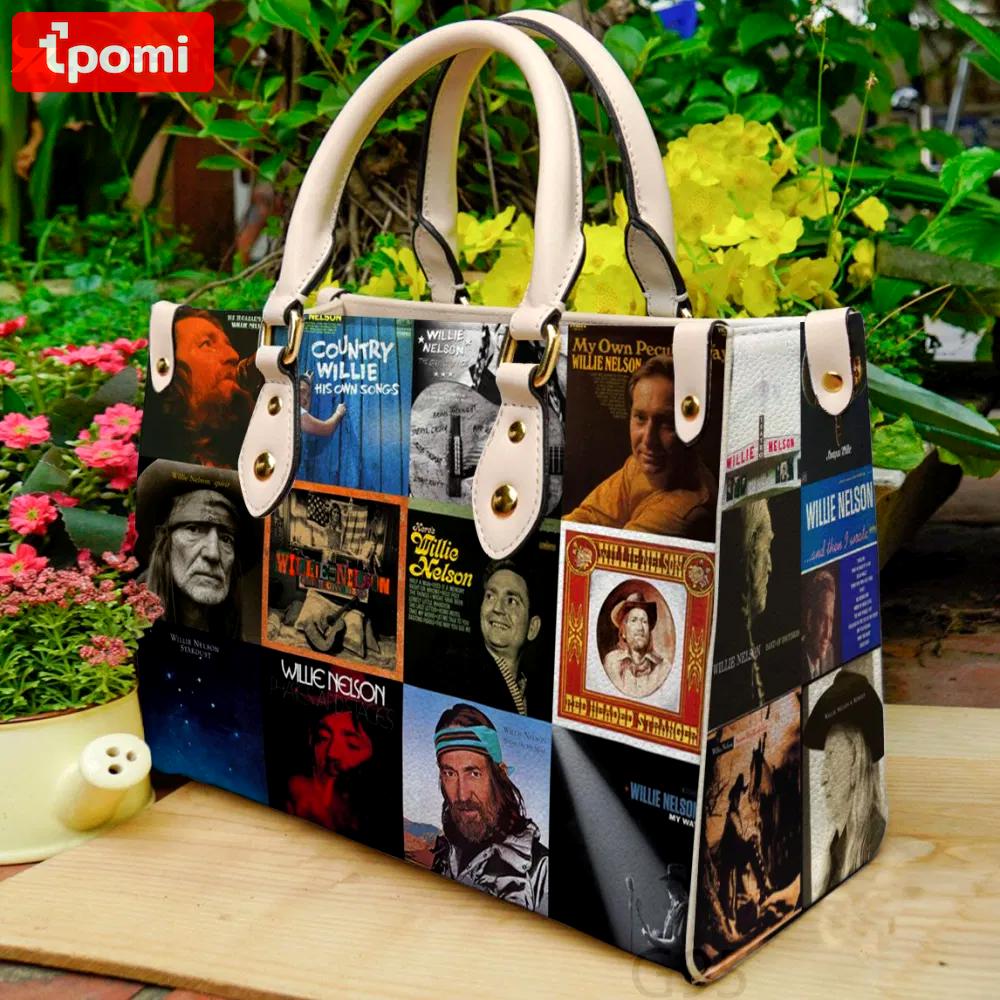 Willie nelson leather bag for women gift 4038 Women Leather Hand Bag