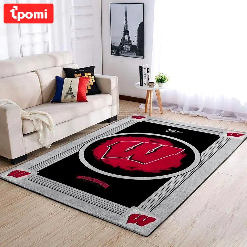 Wisconsin badgers ncaa living room carpet 20030372 rug regtangle Rectangle Rug
