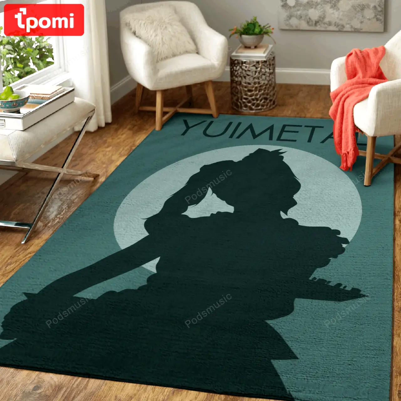 Yuimetal artwork japanese music art for fans area rug living room carpet rug regtangle carpet floor decor home decor Rectangle Rug