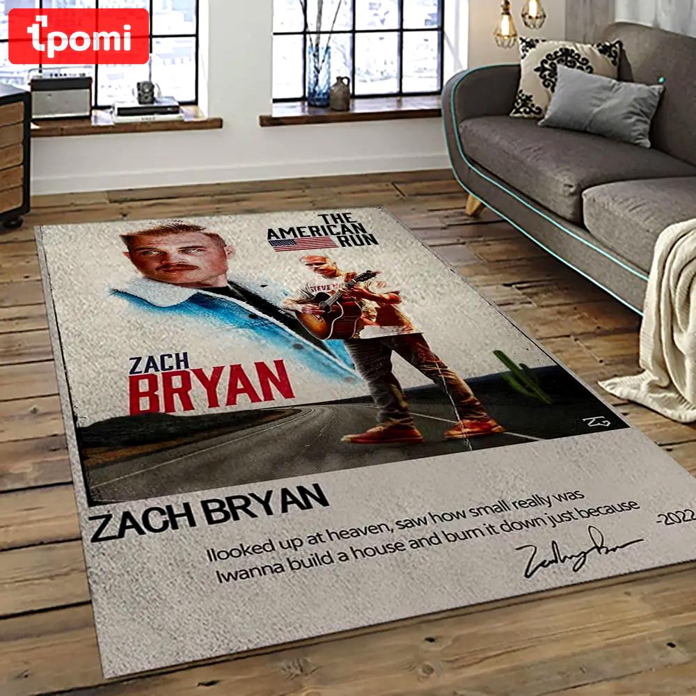 Zach bryan country rock music retangle carpet area rug home decor best gift for fan and friends zb33 Rectangle Rug