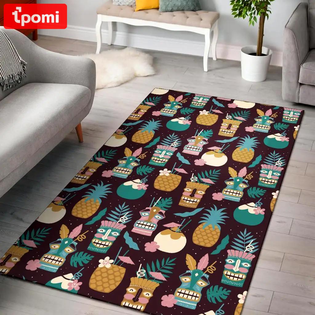 Zebra neon pattern print area rug living room rug home decor Rectangle Rug