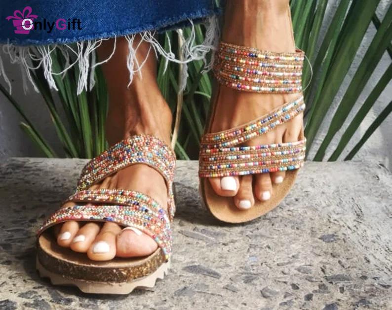 Colored sandal ~ huarache sandal ~ all sizes -  mexican style ~ colorful ~ mexican huaraches