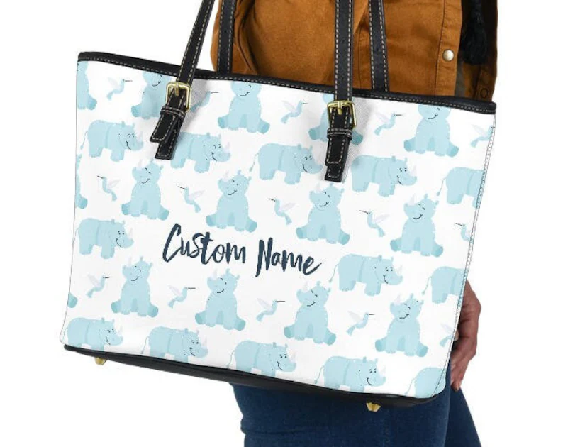 Rhino leather handbag - shoulder tote bag 141