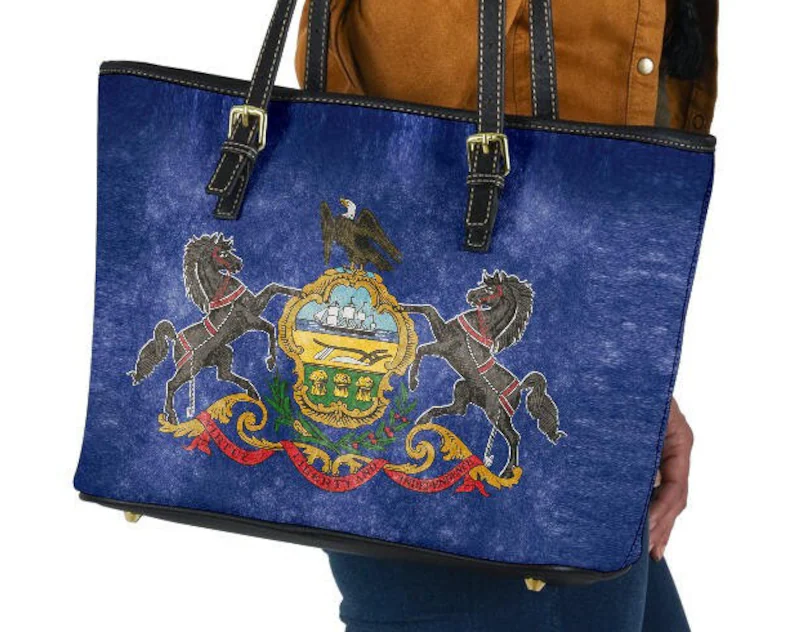 Pennsylvania leather handbag - shoulder tote bag 165