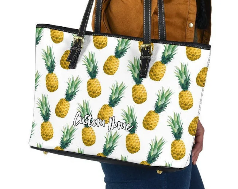 Pineapple leather handbag - shoulder tote bag 173