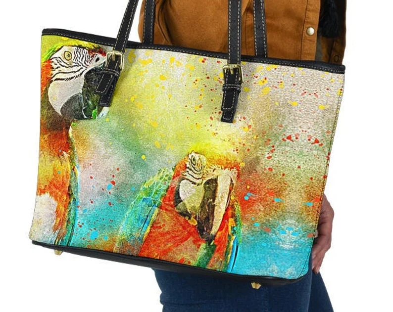 Parrot leather handbag - shoulder tote bag 190